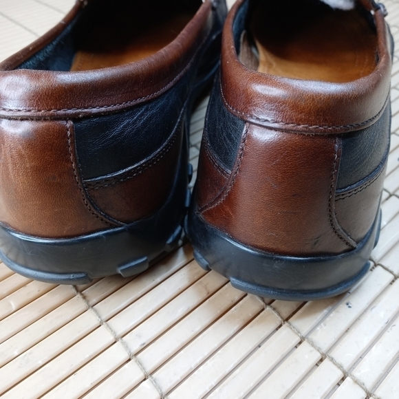 Allen Edmonds "Boulder" men's two tone brown\black leather loafer. Sz 12AAA. 98p - Picture 6 of 11